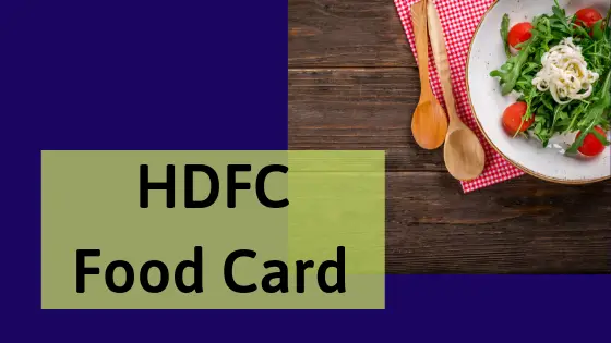 HDFC Food Card Balance Check