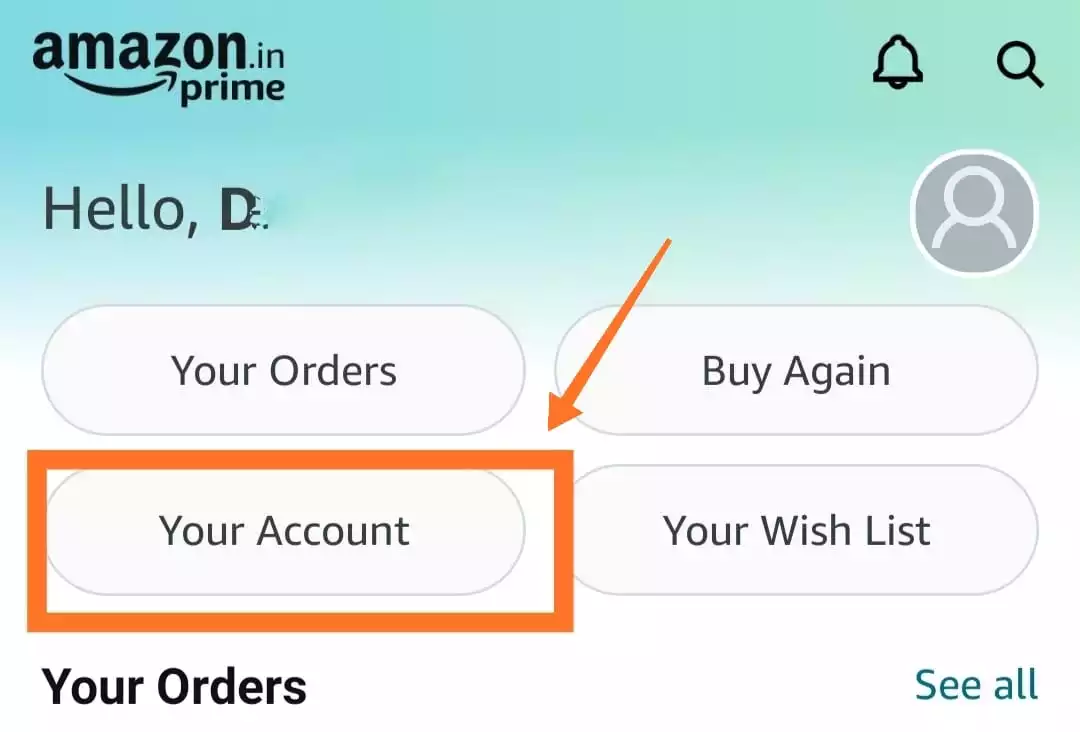Change Billing Address in Amazon- Step 2