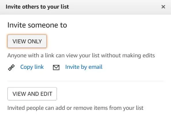 Share Amazon Wish List Desktop4