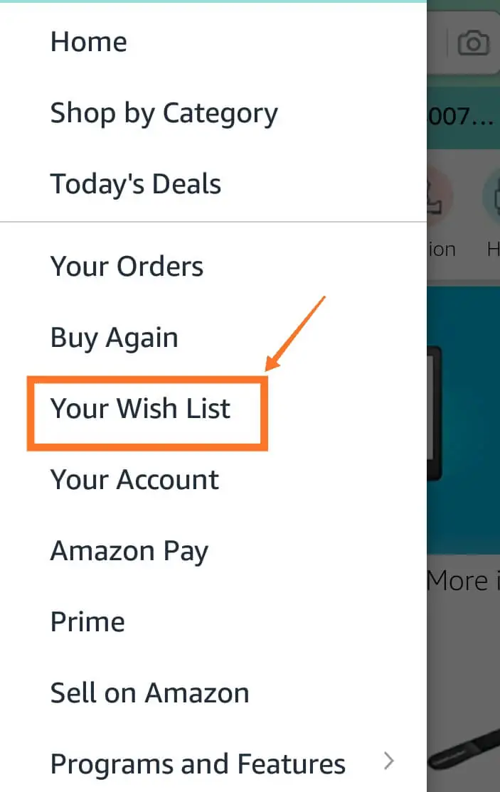 Share Amazon Wish List Mobile App 2