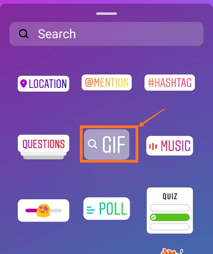 Giphy Sticker Instagram Story2