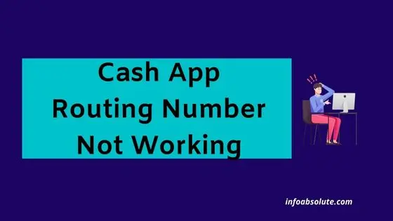 why is my cash app routing number not working